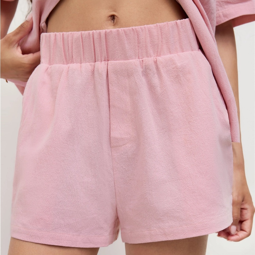 Pink Stretchy Women's Shorts